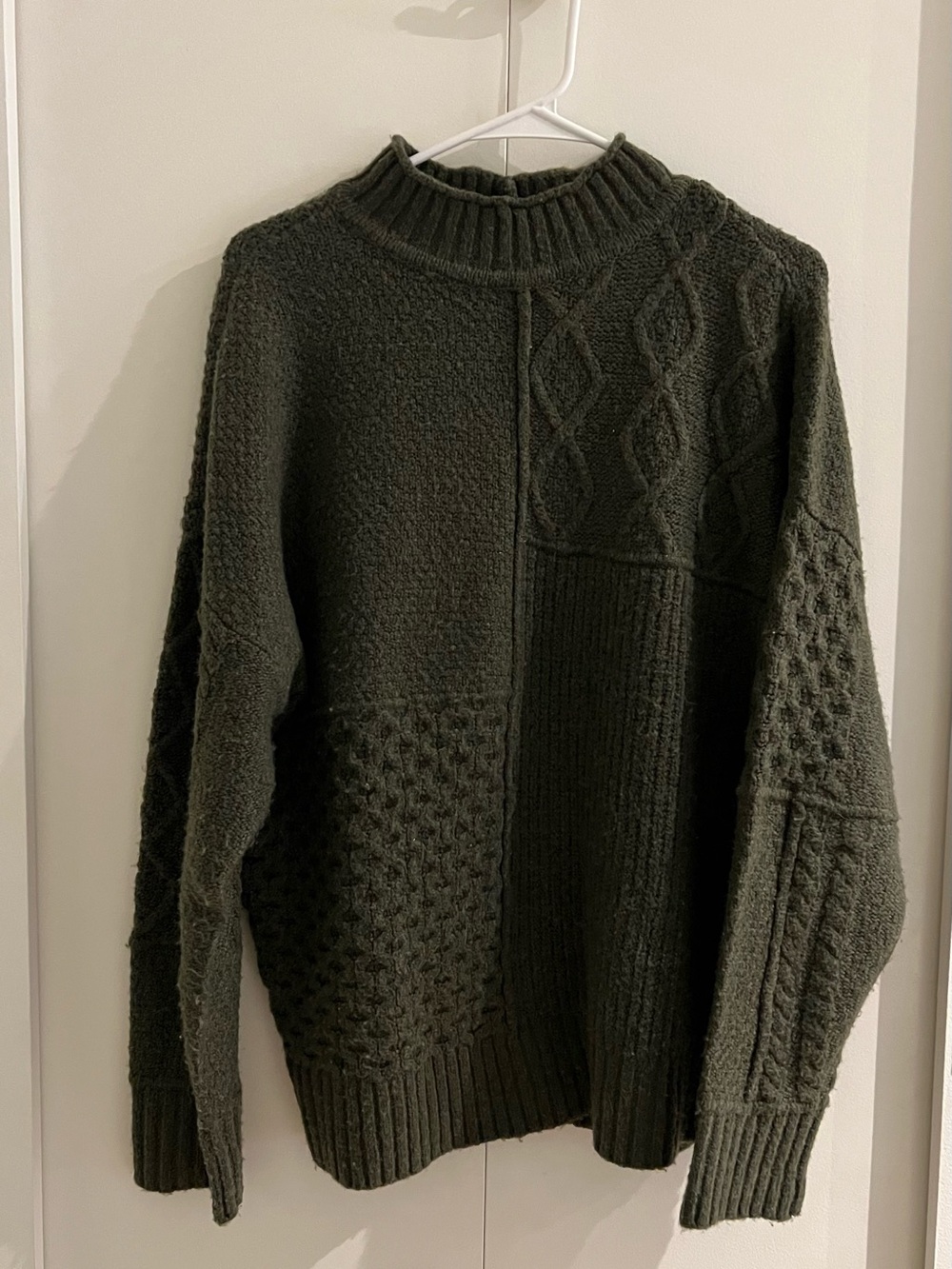 American Eagle Outfitters Olive Green Turtleneck Sweater